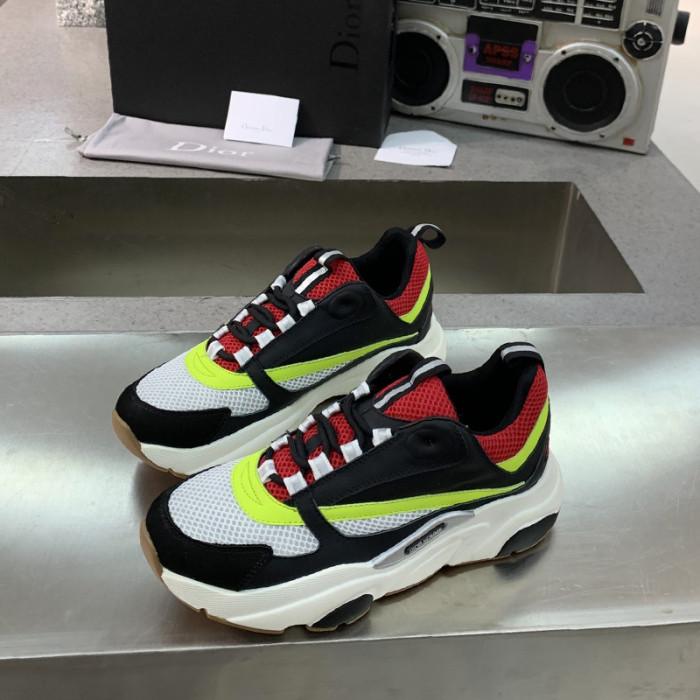 Dior Womens Shoes Sneakers Luxury Brand B22 Sneakers with Original Box Unisex Design