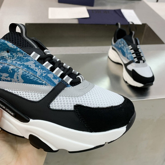 Dior Womens Shoes Sneakers Luxury Brand B22 Sneakers with Original Box Unisex Design