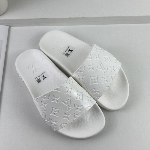 Louis Vuitton Men Shoes Slippers Sandals Flip Flop Luxury Brand WATERFRONT MULE with Original Box