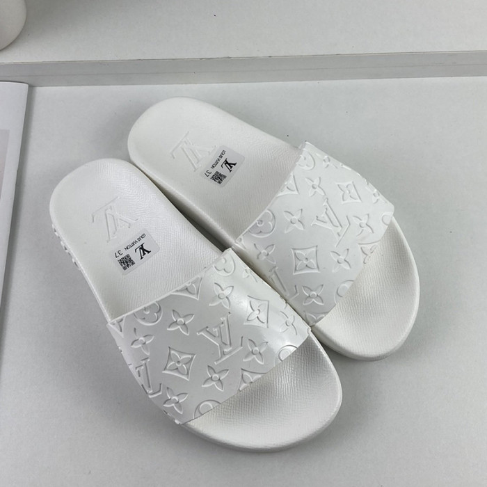Louis Vuitton Men Shoes Slippers Sandals Flip Flop Luxury Brand WATERFRONT MULE with Original Box