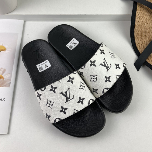 Louis Vuitton Men Shoes Slippers Sandals Flip Flop Luxury Brand WATERFRONT MULE with Original Box