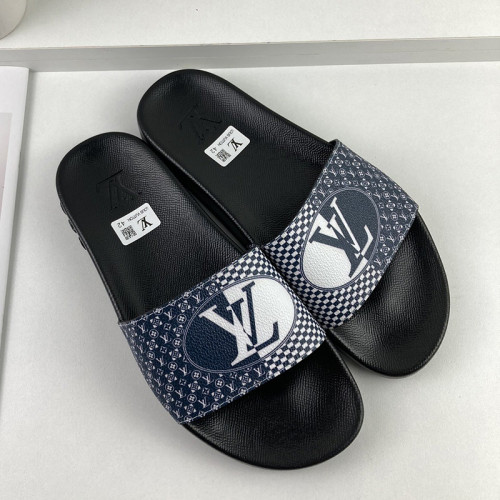 Louis Vuitton Men Shoes Slippers Sandals Flip Flop Luxury Brand WATERFRONT MULE with Original Box