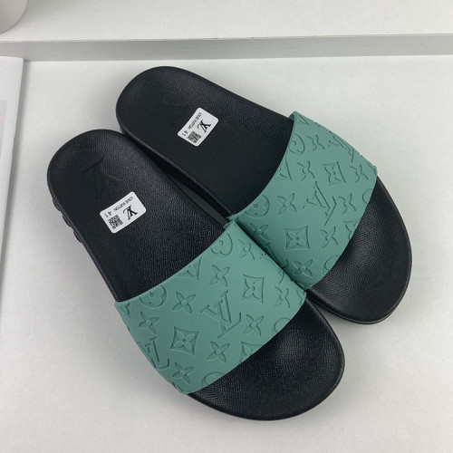 Louis Vuitton Men Shoes Slippers Sandals Flip Flop Luxury Brand WATERFRONT MULE with Original Box