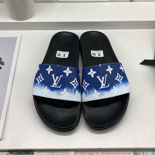 Louis Vuitton Men Shoes Slippers Sandals Flip Flop Luxury Brand WATERFRONT MULE with Original Box