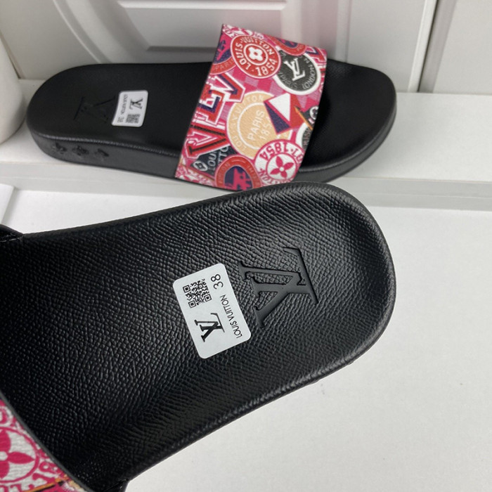 Louis Vuitton Men Shoes Slippers Sandals Flip Flop Luxury Brand WATERFRONT MULE with Original Box