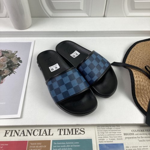 Louis Vuitton Men Shoes Slippers Sandals Flip Flop Luxury Brand WATERFRONT MULE with Original Box