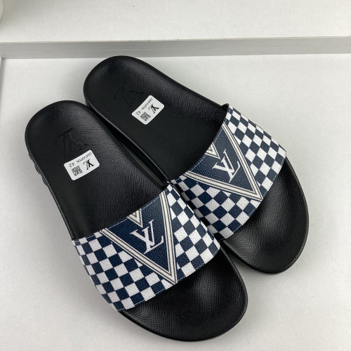 Louis Vuitton Men Shoes Slippers Sandals Flip Flop Luxury Brand WATERFRONT MULE with Original Box