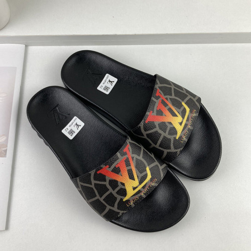 Louis Vuitton Men Shoes Slippers Sandals Flip Flop Luxury Brand WATERFRONT MULE with Original Box