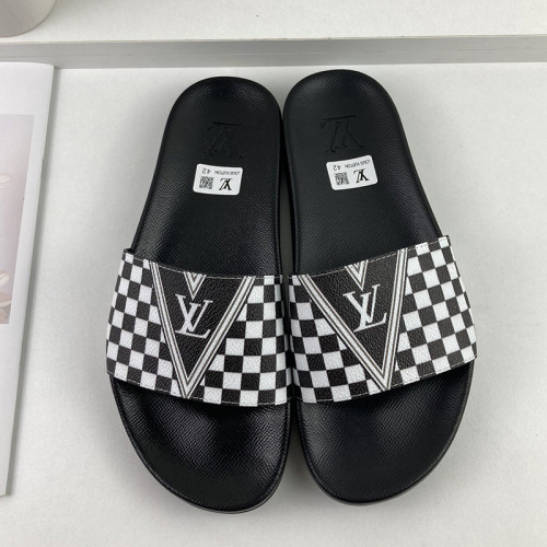 Louis Vuitton Men Shoes Slippers Sandals Flip Flop Luxury Brand WATERFRONT MULE with Original Box