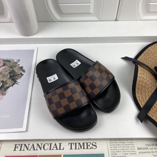 Louis Vuitton Men Shoes Slippers Sandals Flip Flop Luxury Brand WATERFRONT MULE with Original Box
