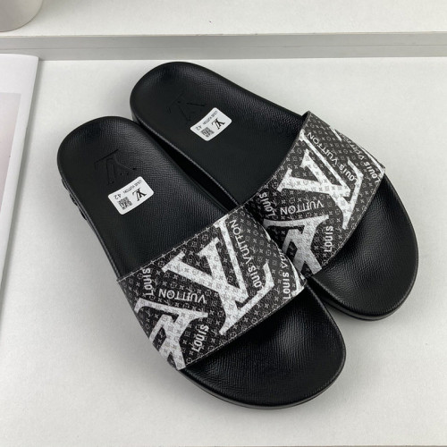 Louis Vuitton Men Shoes Slippers Sandals Flip Flop Luxury Brand WATERFRONT MULE with Original Box