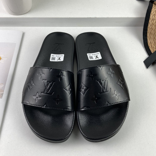 Louis Vuitton Men Shoes Slippers Sandals Flip Flop Luxury Brand WATERFRONT MULE with Original Box