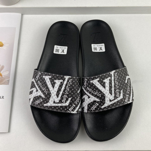 Louis Vuitton Men Shoes Slippers Sandals Flip Flop Luxury Brand WATERFRONT MULE with Original Box