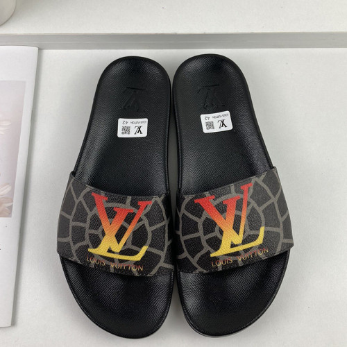 Louis Vuitton Men Shoes Slippers Sandals Flip Flop Luxury Brand WATERFRONT MULE with Original Box