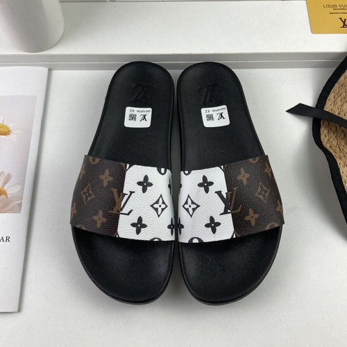 Louis Vuitton Men Shoes Slippers Sandals Flip Flop Luxury Brand WATERFRONT MULE with Original Box