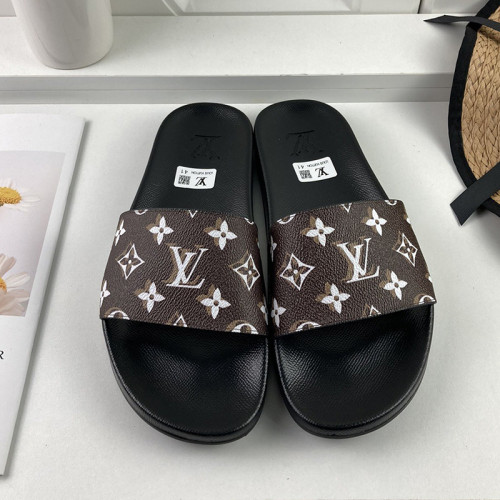 Louis Vuitton Men Shoes Slippers Sandals Flip Flop Luxury Brand WATERFRONT MULE with Original Box