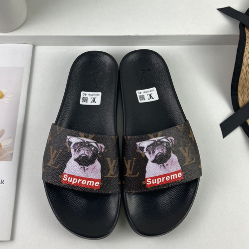 Louis Vuitton Men Shoes Slippers Sandals Flip Flop Luxury Brand WATERFRONT MULE with Original Box