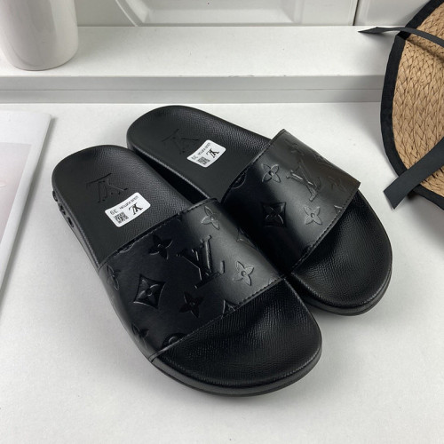 Louis Vuitton Men Shoes Slippers Sandals Flip Flop Luxury Brand WATERFRONT MULE with Original Box