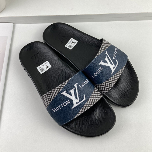 Louis Vuitton Men Shoes Slippers Sandals Flip Flop Luxury Brand WATERFRONT MULE with Original Box