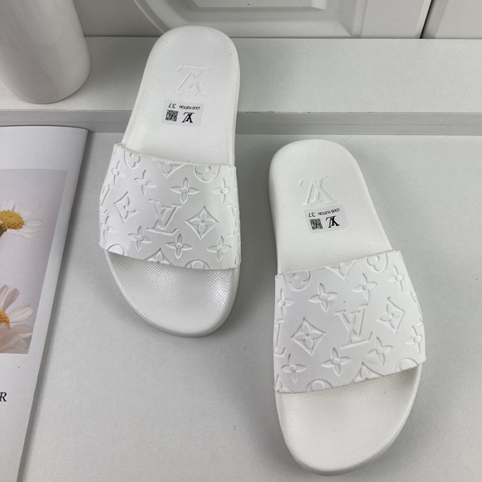 Louis Vuitton Men Shoes Slippers Sandals Flip Flop Luxury Brand WATERFRONT MULE with Original Box