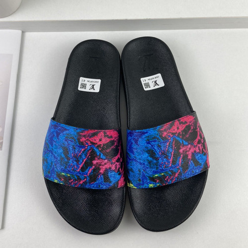 Louis Vuitton Men Shoes Slippers Sandals Flip Flop Luxury Brand WATERFRONT MULE with Original Box