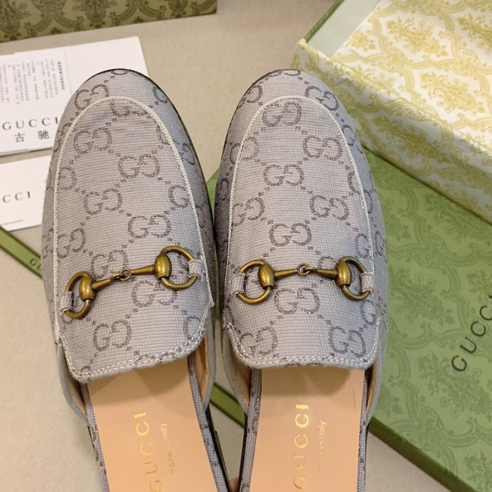 Gucci Womens Shoes Slippers Slides Casual Design Luxury Brand Leather Princetown leather slipper with Original Box