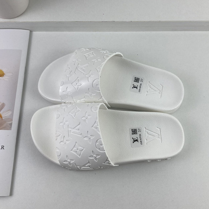 Louis Vuitton Men Shoes Slippers Sandals Flip Flop Luxury Brand WATERFRONT MULE with Original Box