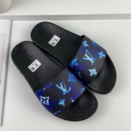Louis Vuitton Men Shoes Slippers Sandals Flip Flop Luxury Brand WATERFRONT MULE with Original Box