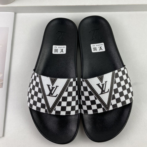 Louis Vuitton Men Shoes Slippers Sandals Flip Flop Luxury Brand WATERFRONT MULE with Original Box