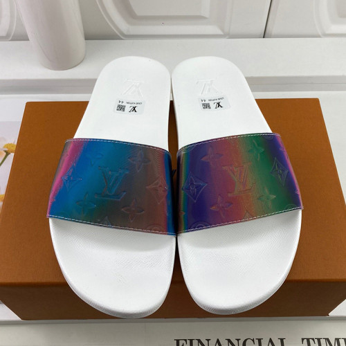 Louis Vuitton Men Shoes Slippers Sandals Flip Flop Luxury Brand WATERFRONT MULE with Original Box