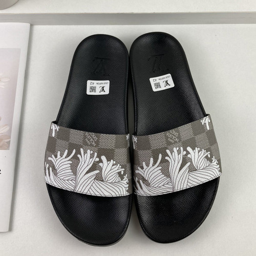 Louis Vuitton Men Shoes Slippers Sandals Flip Flop Luxury Brand WATERFRONT MULE with Original Box