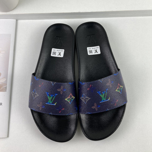 Louis Vuitton Men Shoes Slippers Sandals Flip Flop Luxury Brand WATERFRONT MULE with Original Box