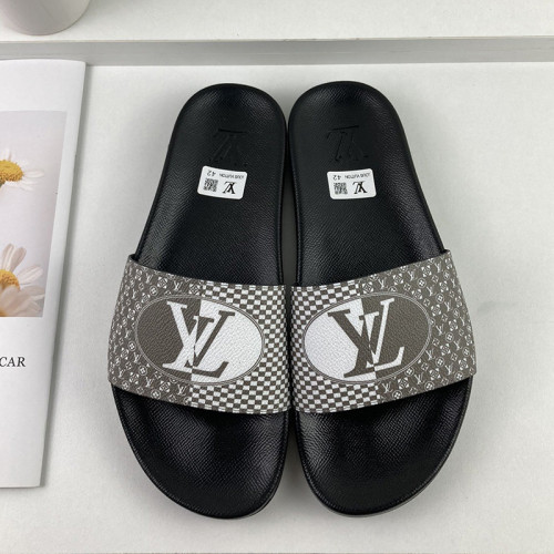 Louis Vuitton Men Shoes Slippers Sandals Flip Flop Luxury Brand WATERFRONT MULE with Original Box