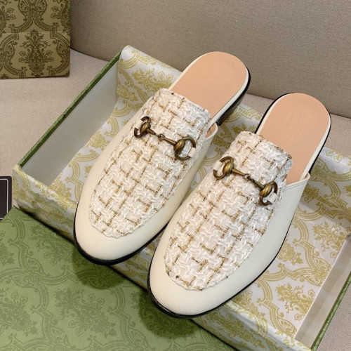 Gucci Womens Shoes Slippers Slides Casual Design Luxury Brand Leather Princetown leather slipper with Original Box