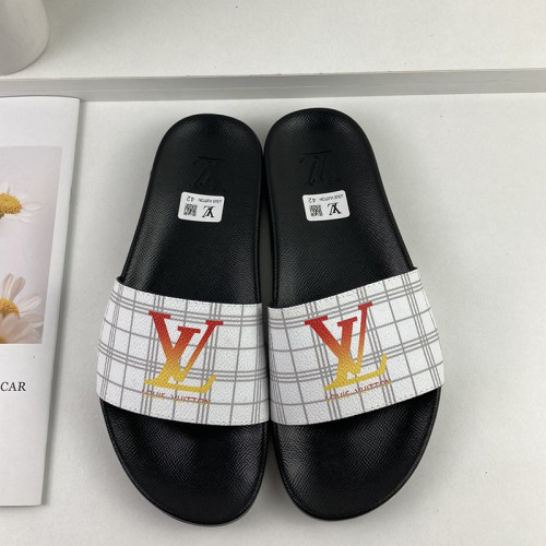 Louis Vuitton Men Shoes Slippers Sandals Flip Flop Luxury Brand WATERFRONT MULE with Original Box