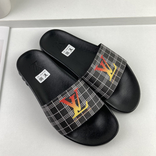 Louis Vuitton Men Shoes Slippers Sandals Flip Flop Luxury Brand WATERFRONT MULE with Original Box