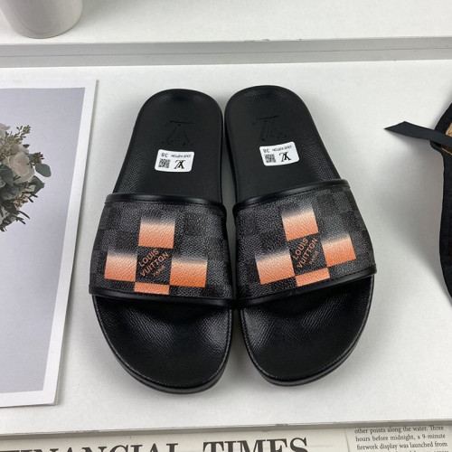 Louis Vuitton Men Shoes Slippers Sandals Flip Flop Luxury Brand WATERFRONT MULE with Original Box