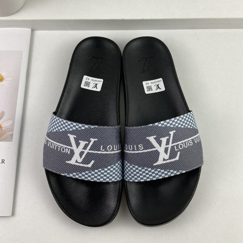 Louis Vuitton Men Shoes Slippers Sandals Flip Flop Luxury Brand WATERFRONT MULE with Original Box