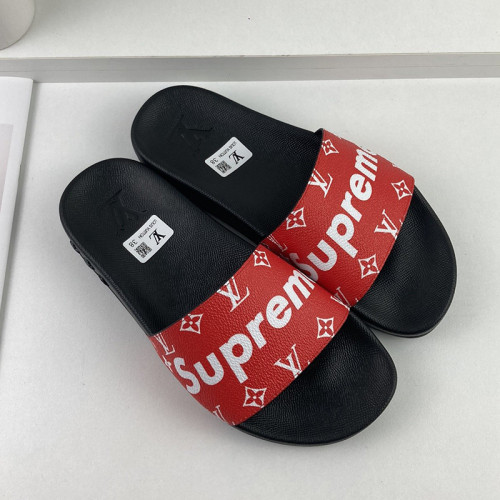 Louis Vuitton Men Shoes Slippers Sandals Flip Flop Luxury Brand WATERFRONT MULE with Original Box