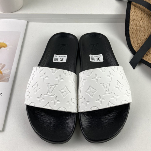 Louis Vuitton Men Shoes Slippers Sandals Flip Flop Luxury Brand WATERFRONT MULE with Original Box