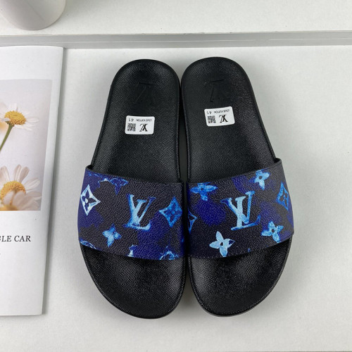 Louis Vuitton Men Shoes Slippers Sandals Flip Flop Luxury Brand WATERFRONT MULE with Original Box