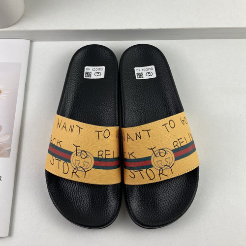 Gucci Mens Shoes Sandals Slides Slippers Luxury Brand Thick Sole Design with Original Box