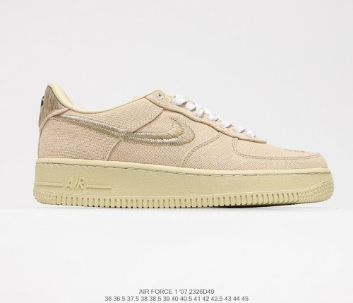 Stussy x Nike Air Force 1 '07 Sneakers Men Womens Shoes 2326D49