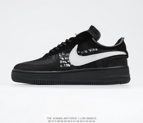 Off-White x Nike Air Force 1 Sneakers Men Womens Shoes 2826D15
