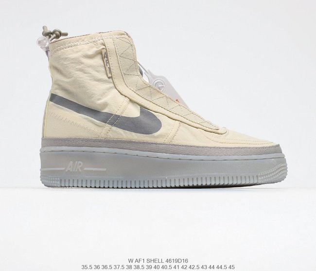 Nike Wmns Air Force 1 Shell Dark Olive/Black Sneakers Men Womens Shoes 4619D16