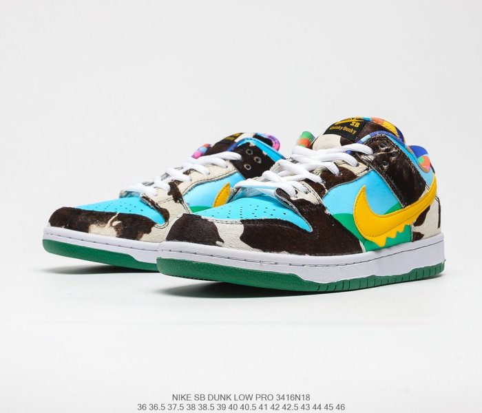 Ben & Jerry's x Nike SB Dunk Low Pro QS Chunky Dunky Sneakers Men Womens Shoes 3416N18