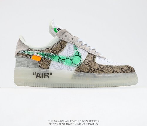 Off-White x Nike Air Force 1 Sneakers Men Womens Shoes 2826D15