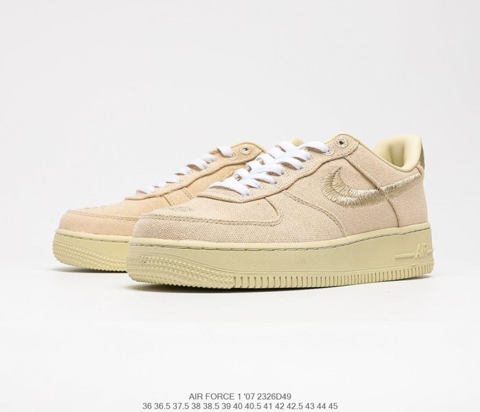 Stussy x Nike Air Force 1 '07 Sneakers Men Womens Shoes 2326D49