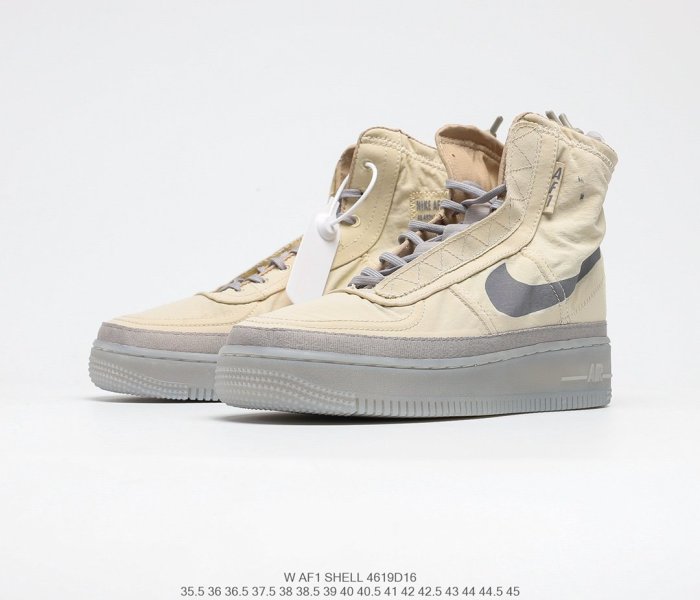 Nike Wmns Air Force 1 Shell Dark Olive/Black Sneakers Men Womens Shoes 4619D16