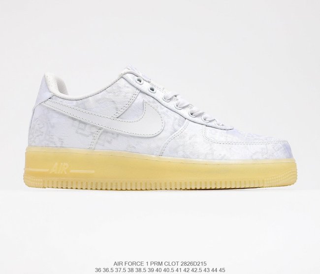 CLOT x Fragment Design x Nike Air Force 1 Premium Game Black Sneakers Men Womens Shoes 2826D215